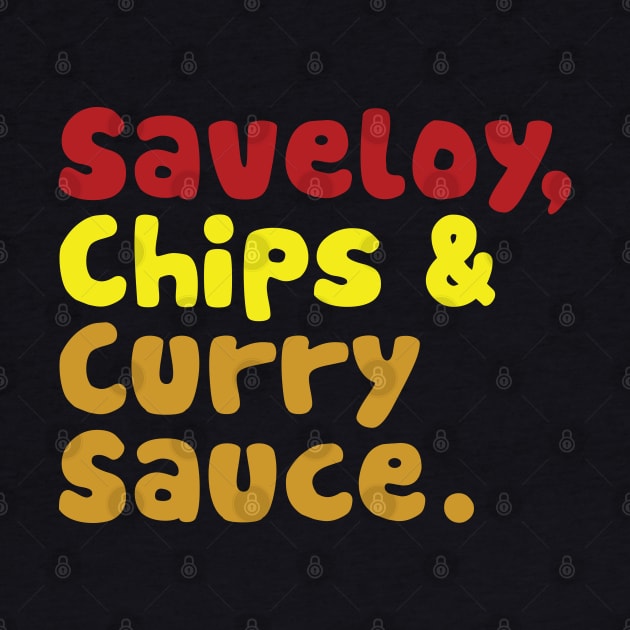 Saveloy, Chips & Curry Sauce. by tinybiscuits